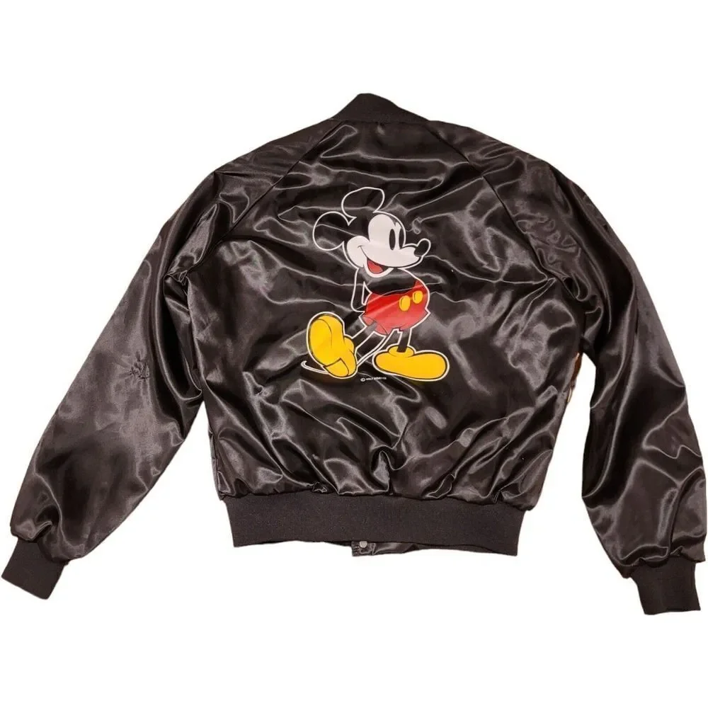 Chalk Line Vintage‎ Disney Mickey Mouse Satin Jacket Size Medium READ